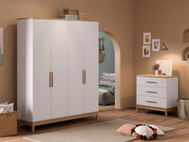 Hanah Home Etto Mm1.44.63.U1 Madera y Roble Blanco